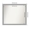 Brushed Nickel Non-Beveled Custom Framed Bathroom Vanity Wall Mirror